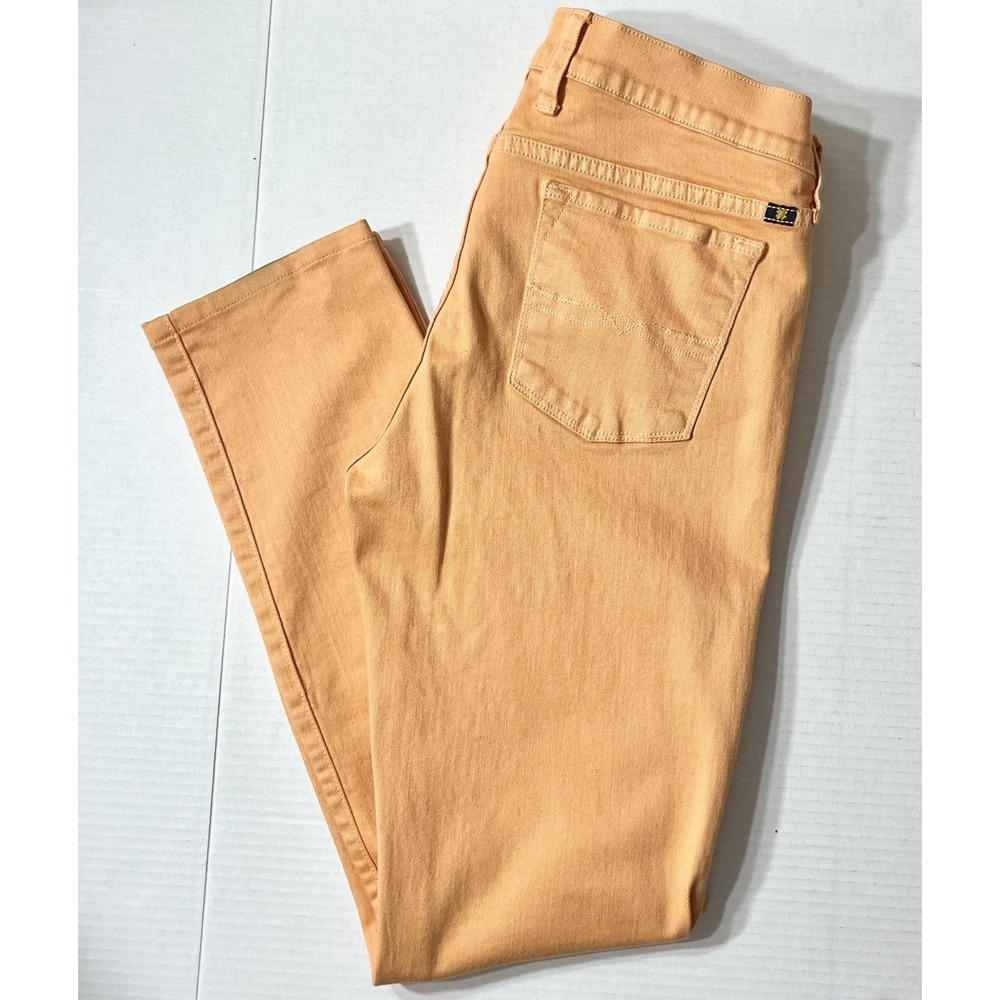VNTG Lucky‎ Brand Jeans Women's 8/29 Orange Charlie Skinny Vacation Festival